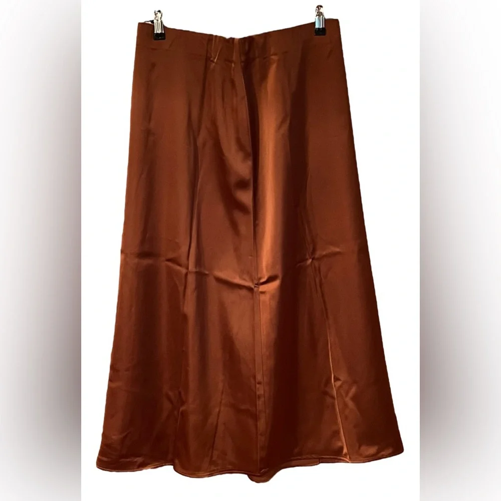 NWT French Connection Satin Midi Skirt